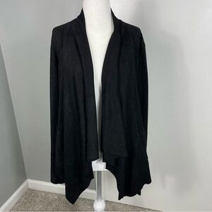JOH || Fringe Sleeve‎ Drapey Faux Suede Jacket Size M